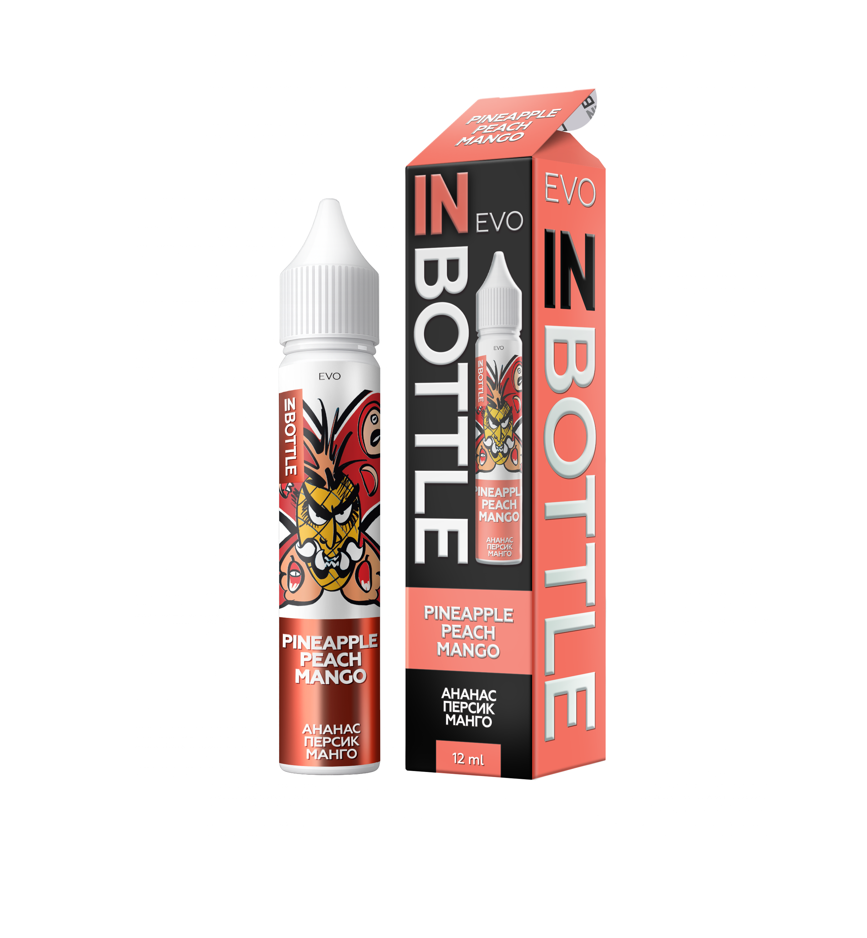 IN BOTTLE EVO 30 мл Pineapple Peach Mango / Ананас персик манго — рідина для вейпа IN BOTTLE