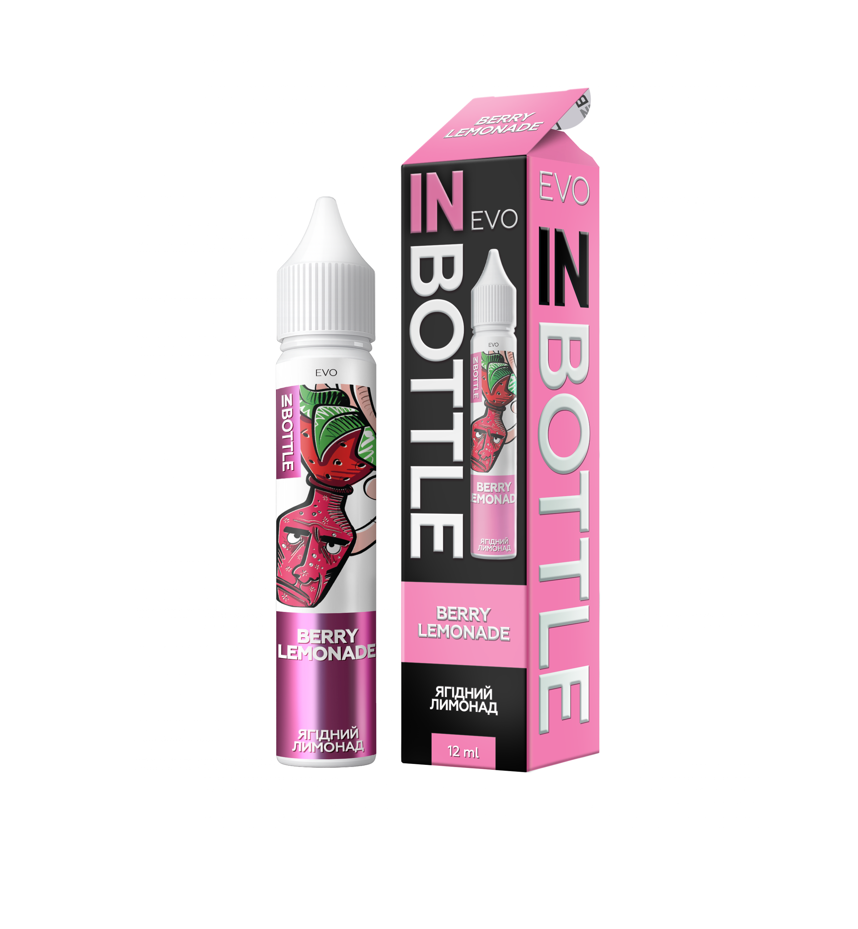 IN BOTTLE EVO 30 мл Strawberry Lemonade / Полуничний лимонад — рідина для вейпа IN BOTTLE