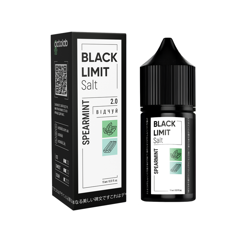 OCTOBAR BLACK LIMIT 30 мл Spearmint — рідина для вейпа OCTOBAR