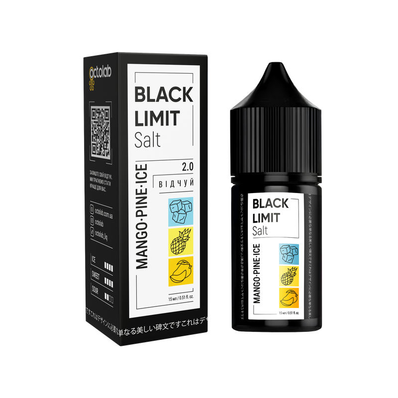 OCTOBAR BLACK LIMIT 30 мл Mango Pine Ice — рідина для вейпа OCTOBAR