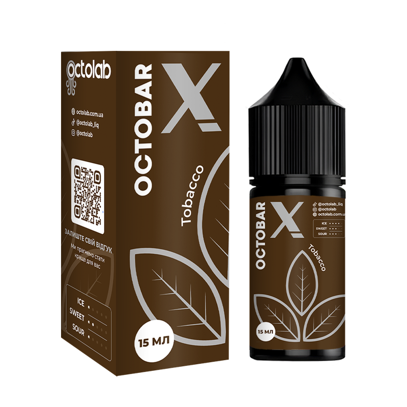 OCTOBAR X 30 мл Tobacco — рідина для вейпа OCTOBAR