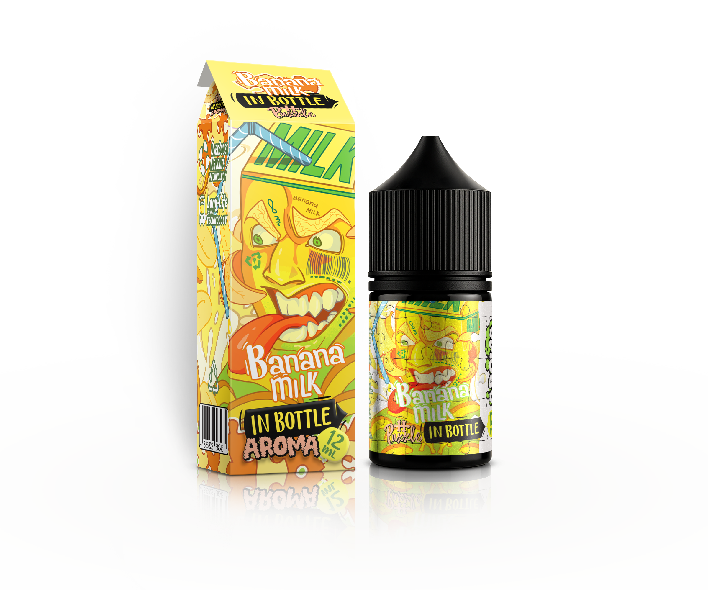 IN BOTTLE InBottle PUZZLE 30 мл Banana Milk / Банан молоко — рідина для вейпа IN BOTTLE