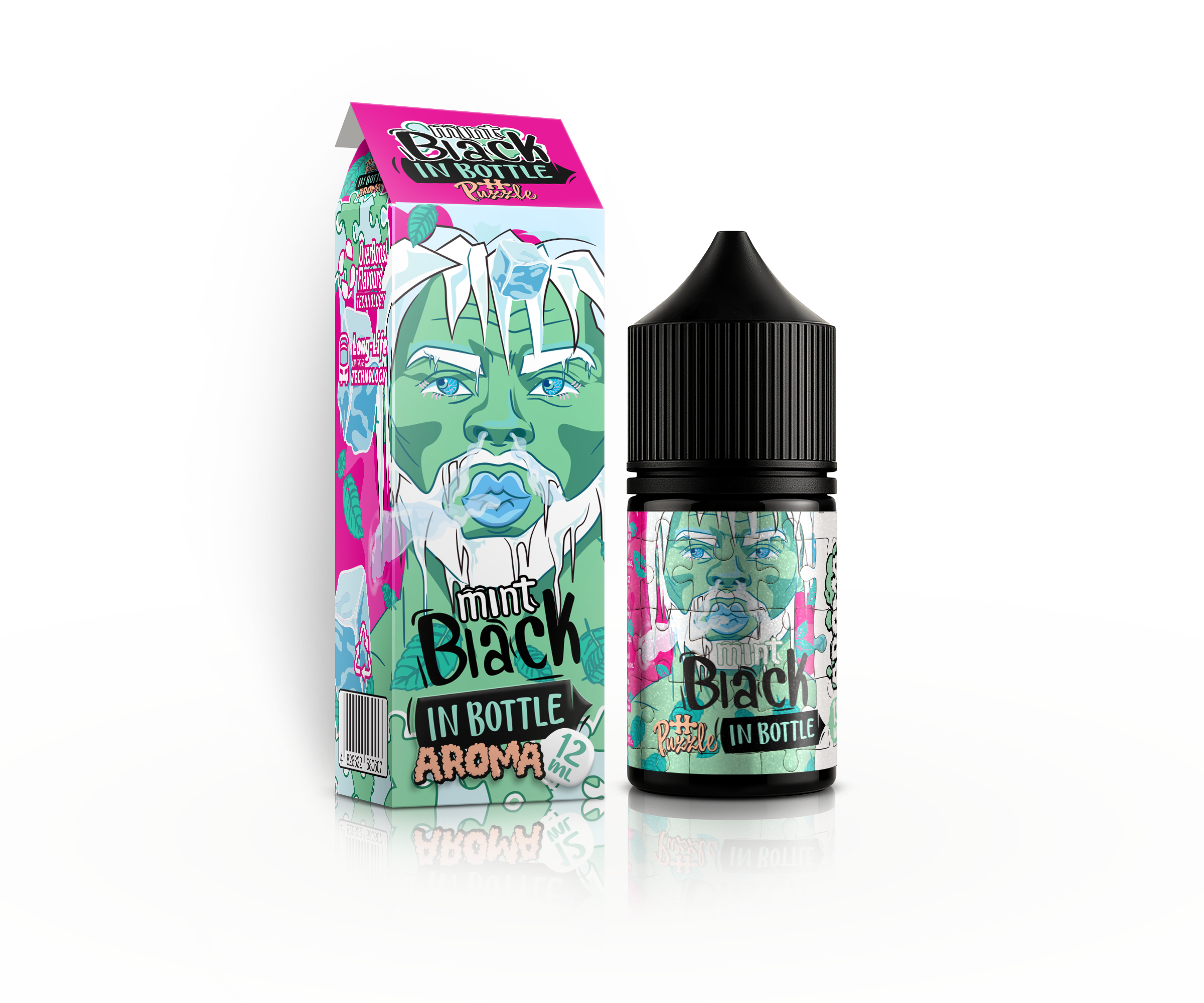 IN BOTTLE InBottle PUZZLE 30 мл Black Mint / Чорна мʼята — рідина для вейпа IN BOTTLE