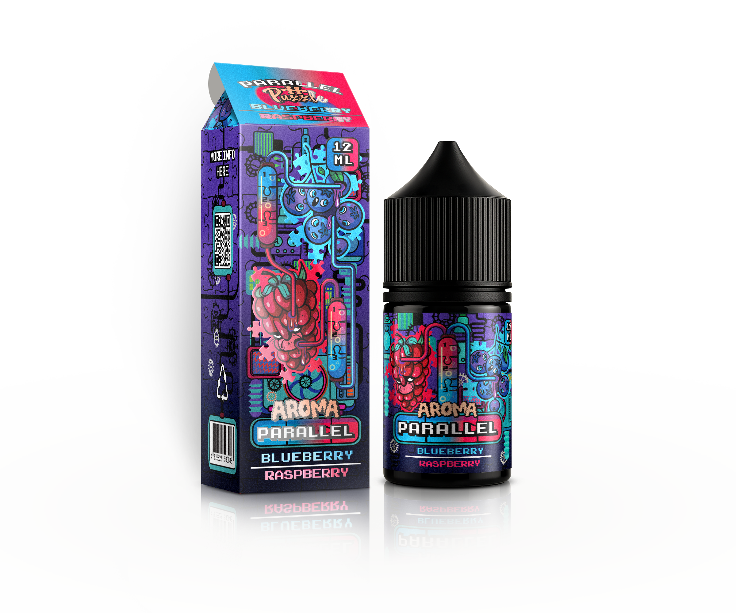 IN BOTTLE PARALLEL 30 мл Blueberry Raspberry / Чорниця малина — рідина для вейпа IN BOTTLE