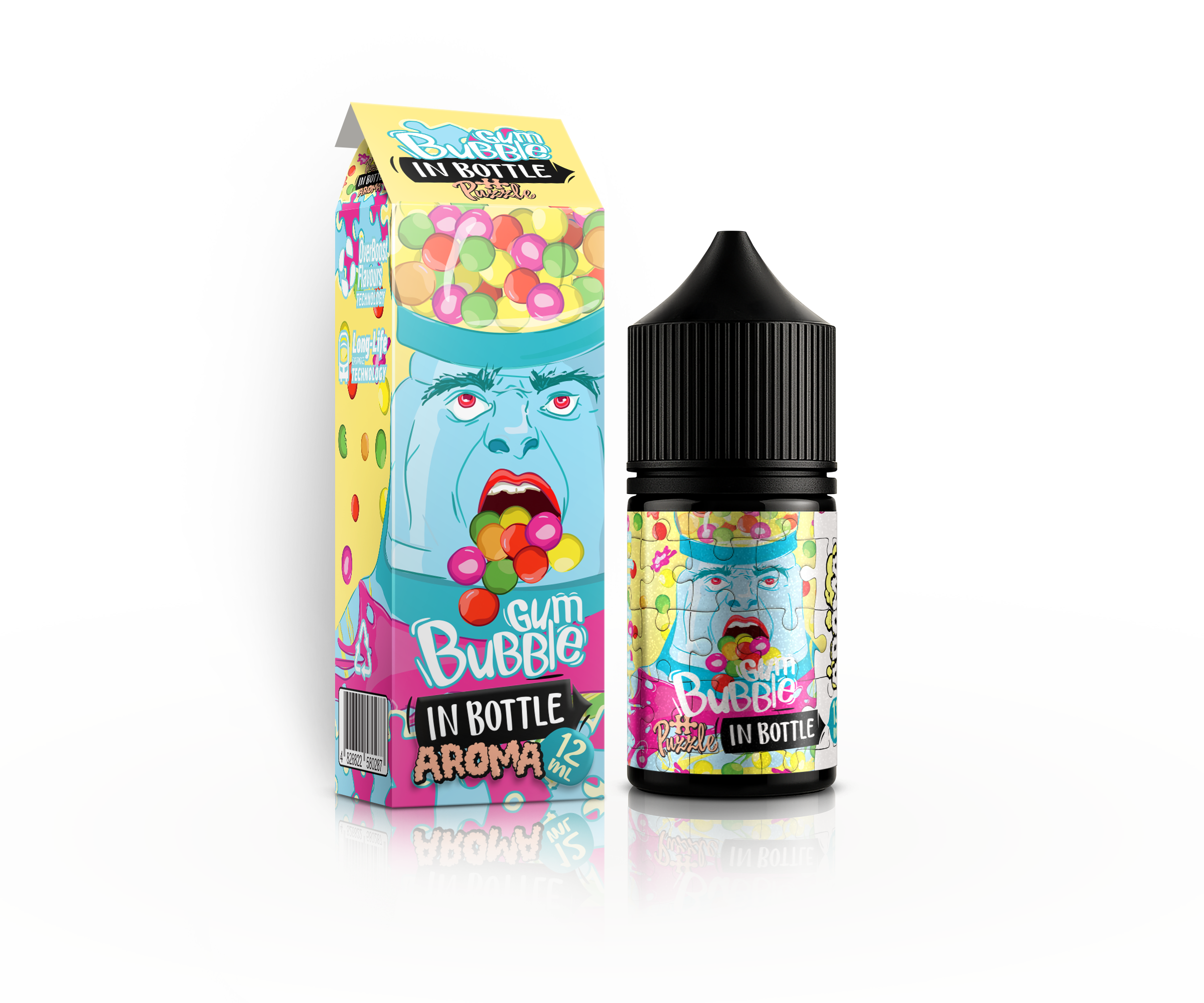 IN BOTTLE InBottle PUZZLE 30 мл Bubble Gum / Бабл гам — рідина для вейпа IN BOTTLE
