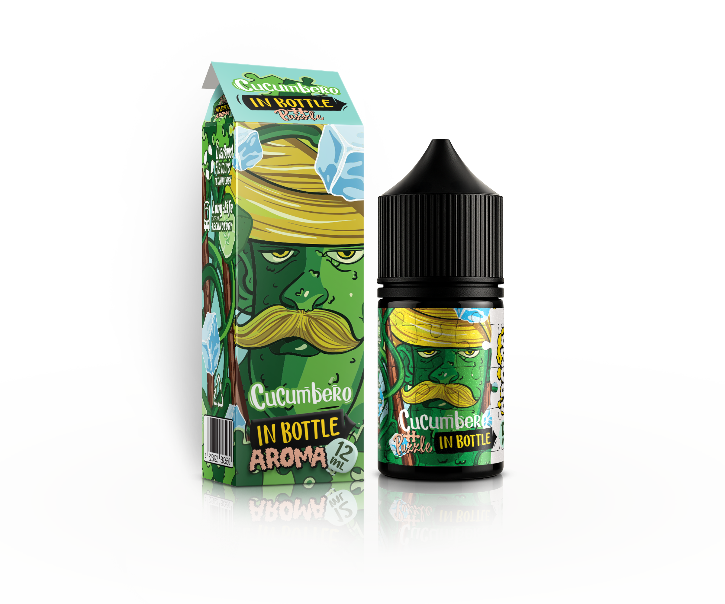 IN BOTTLE InBottle PUZZLE 30 мл Cucumbirio / Огірок — рідина для вейпа IN BOTTLE