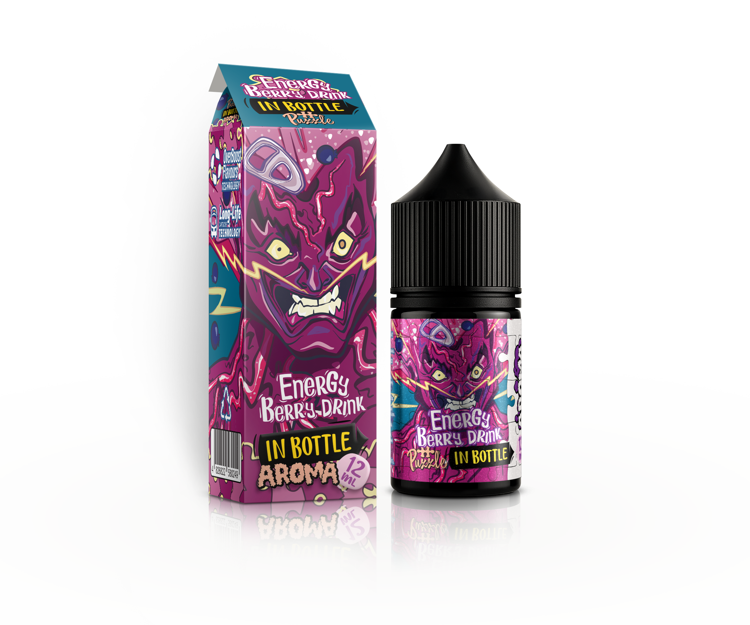 IN BOTTLE InBottle PUZZLE 30 мл Energy Berry Drink / Енергетик ягода напій — рідина для вейпа IN BOTTLE