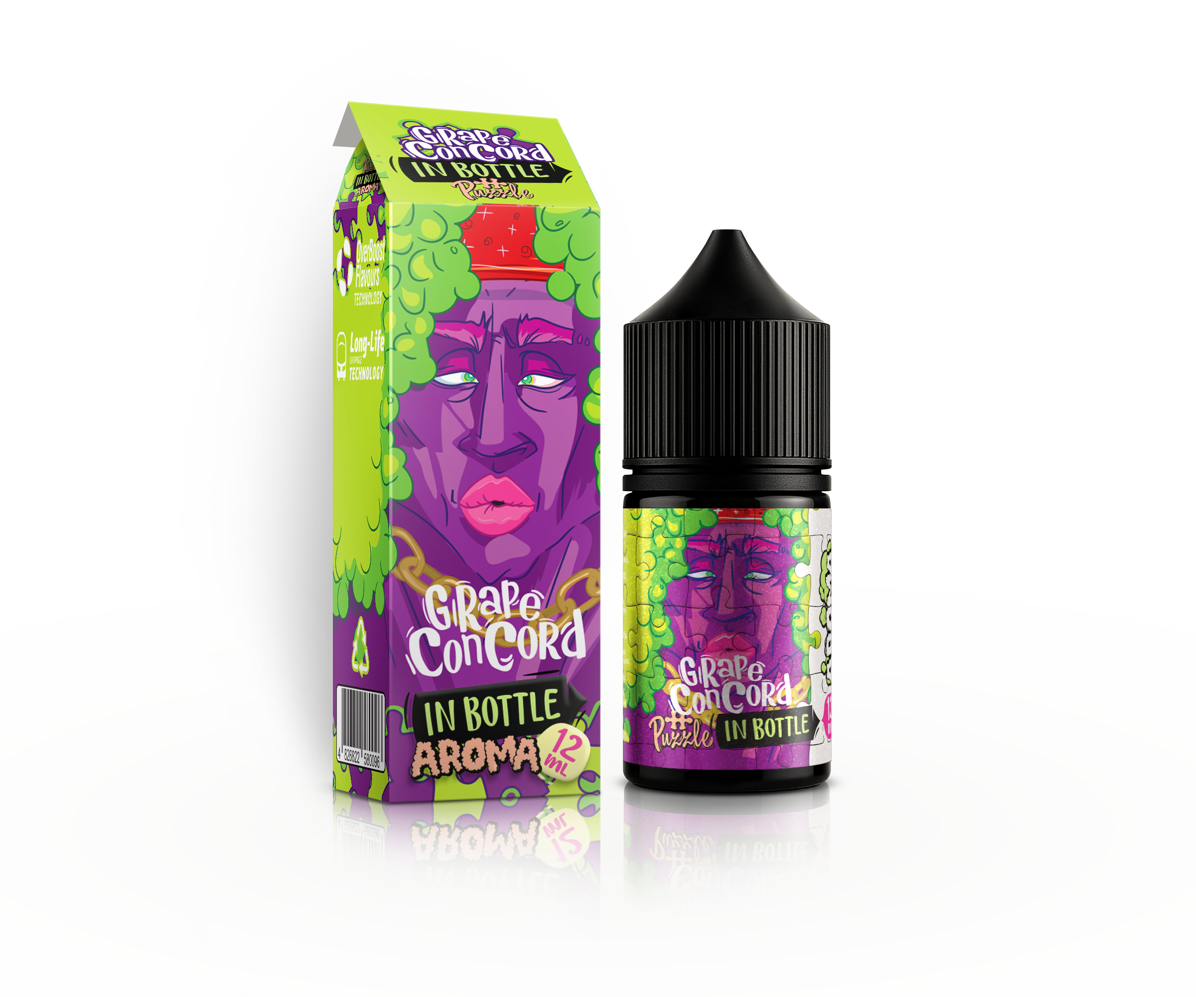 IN BOTTLE InBottle PUZZLE 30 мл Grape Concord / Виноград конкорд — рідина для вейпа IN BOTTLE