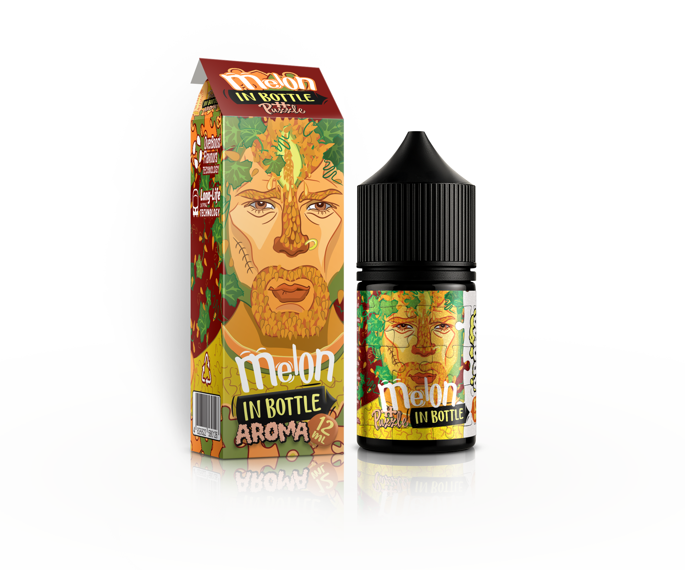 IN BOTTLE InBottle PUZZLE 30 мл Melon / Диня — рідина для вейпа IN BOTTLE