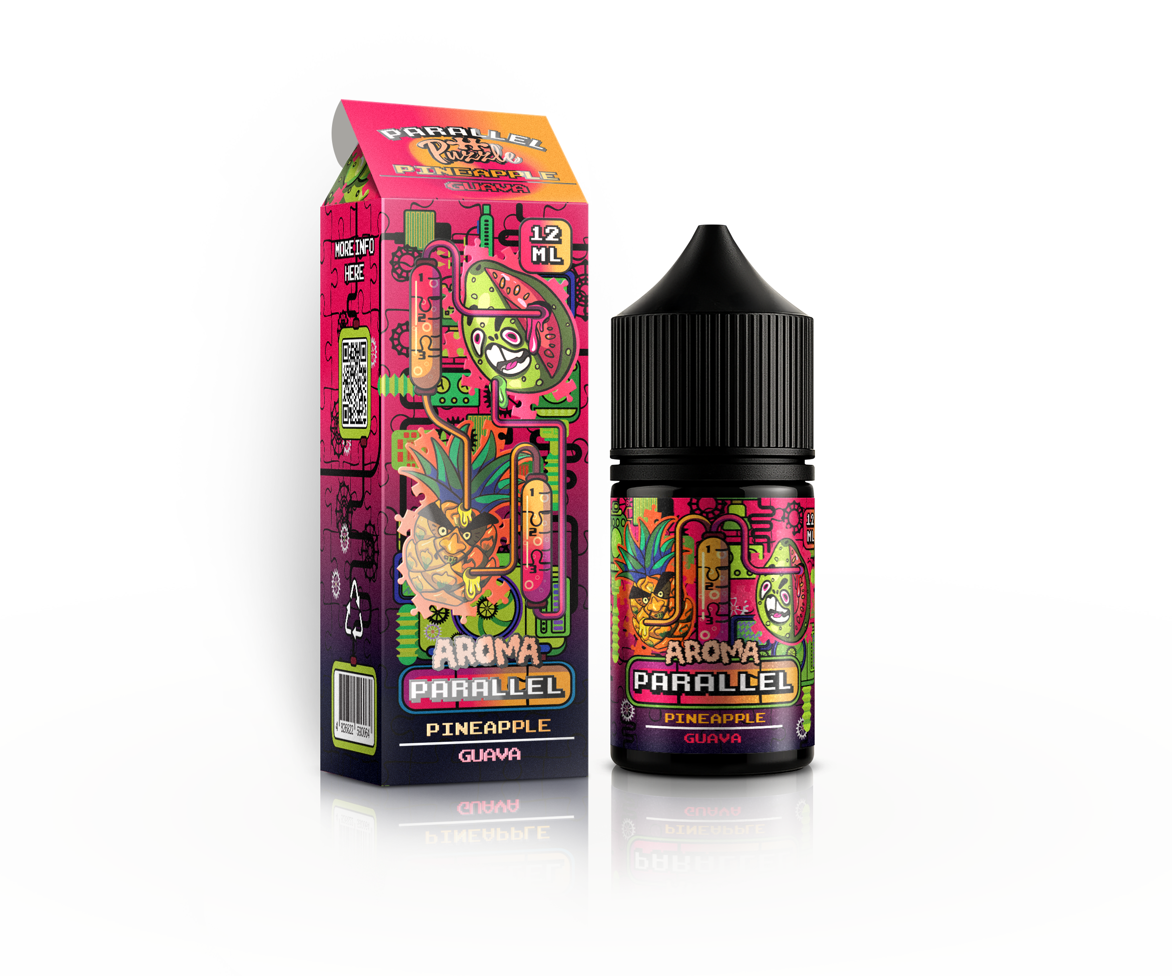 IN BOTTLE PARALLEL 30 мл Pineapple Guava / Ананас гуава — рідина для вейпа IN BOTTLE
