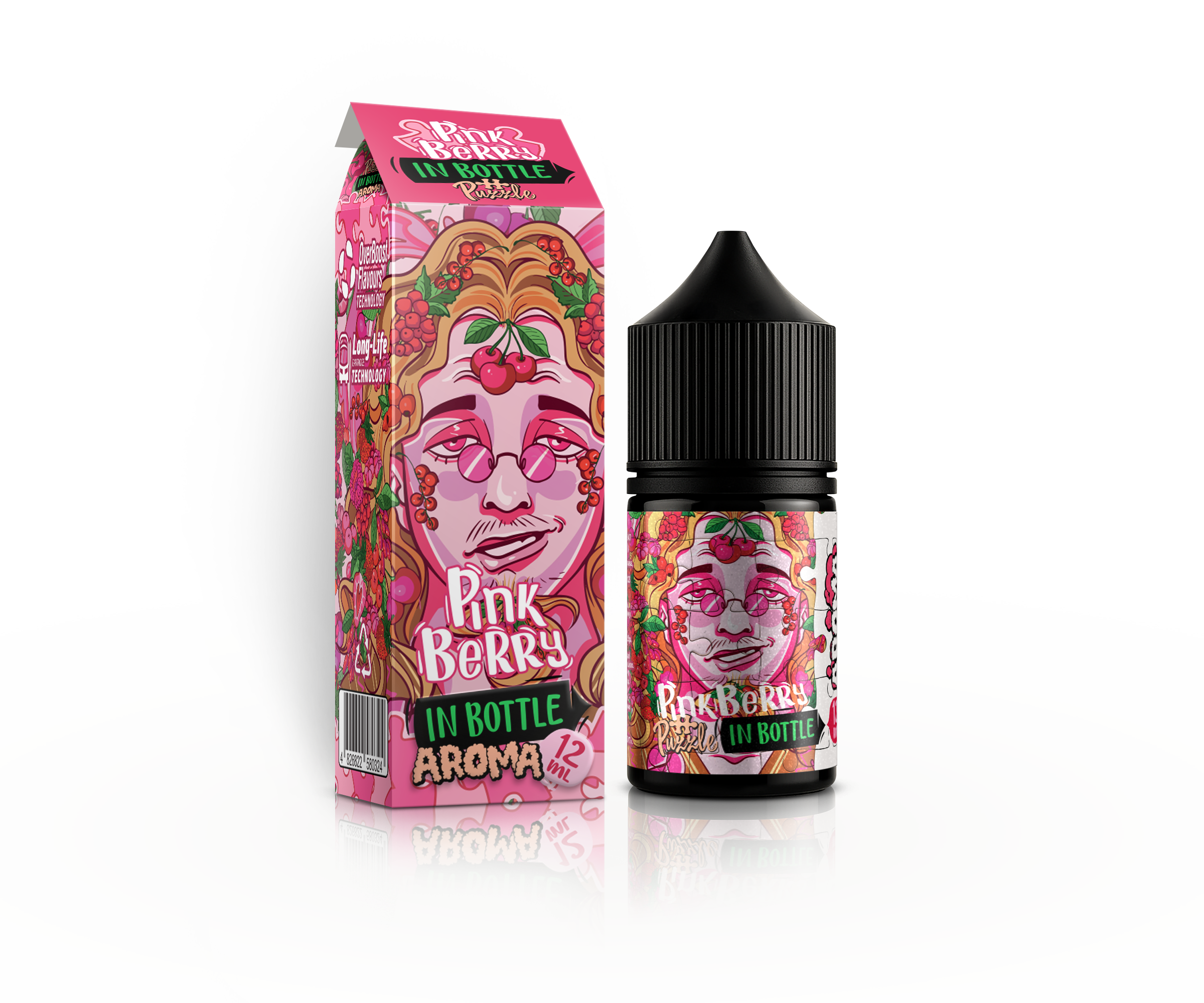 IN BOTTLE InBottle PUZZLE 30 мл Pink Berry / Рожеві ягоди — рідина для вейпа IN BOTTLE