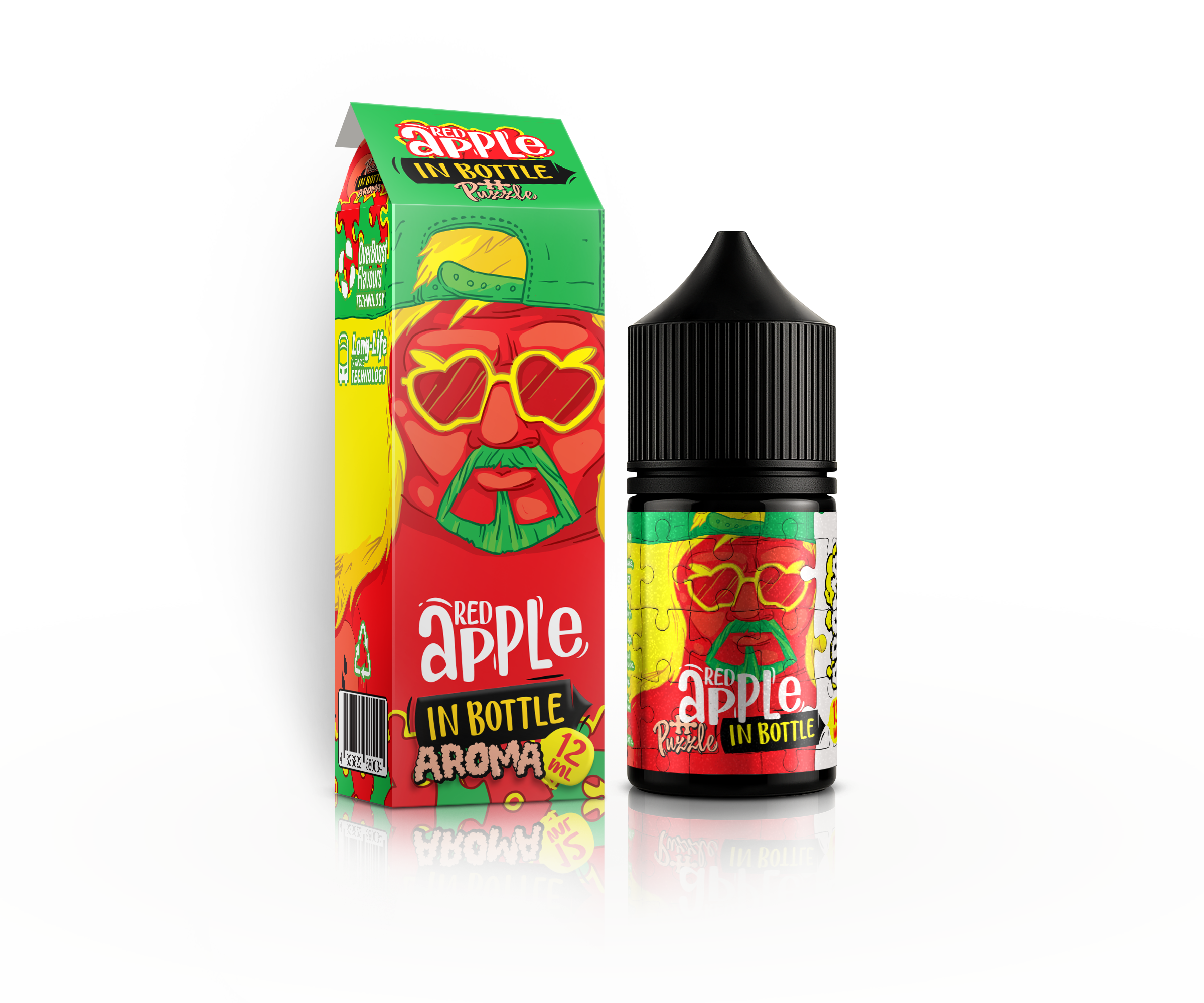 IN BOTTLE InBottle PUZZLE 30 мл Red Apple / Червоне яблуко — рідина для вейпа IN BOTTLE
