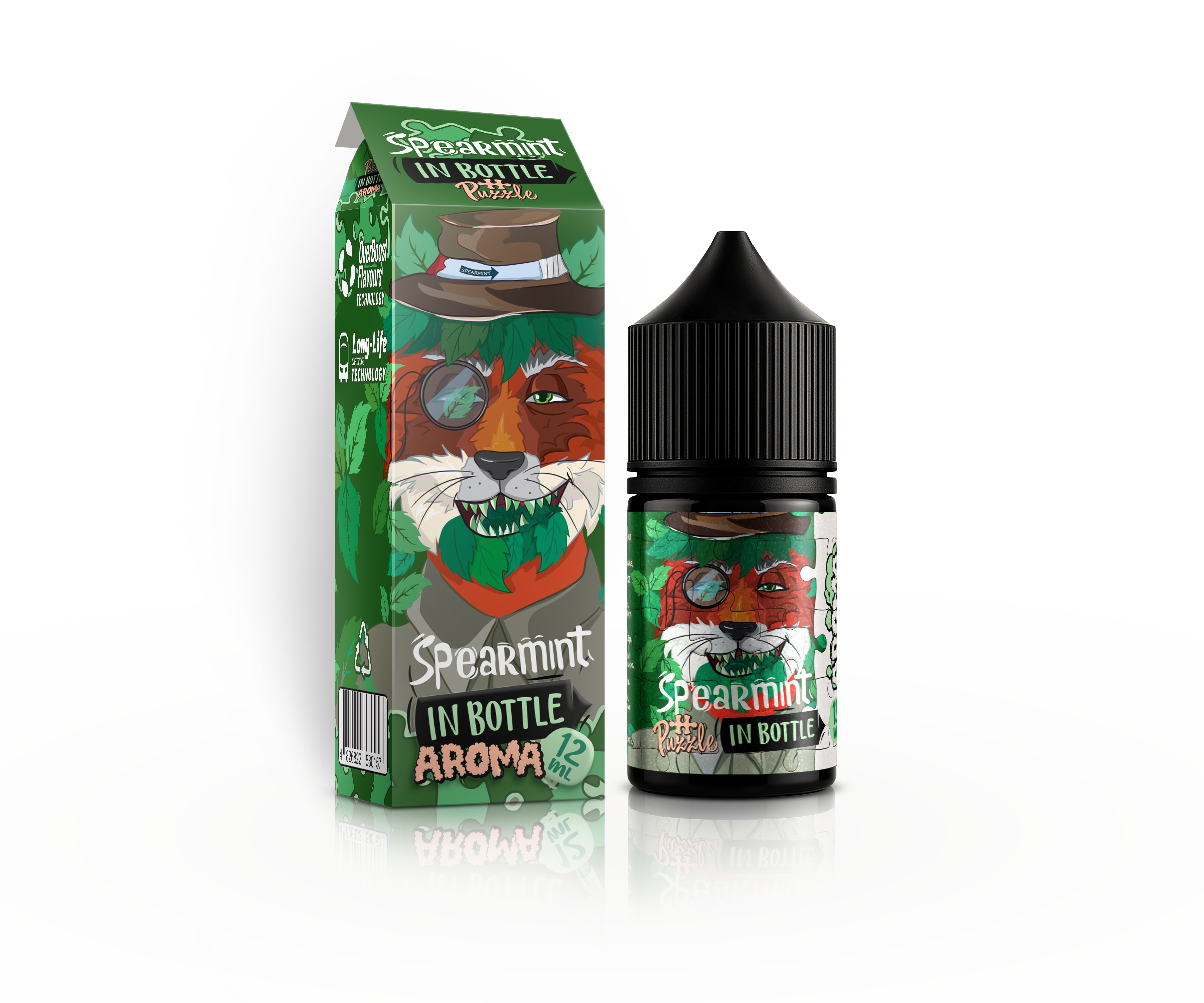 IN BOTTLE InBottle PUZZLE 30 мл Spearmint / Мʼята спермінт — рідина для вейпа IN BOTTLE