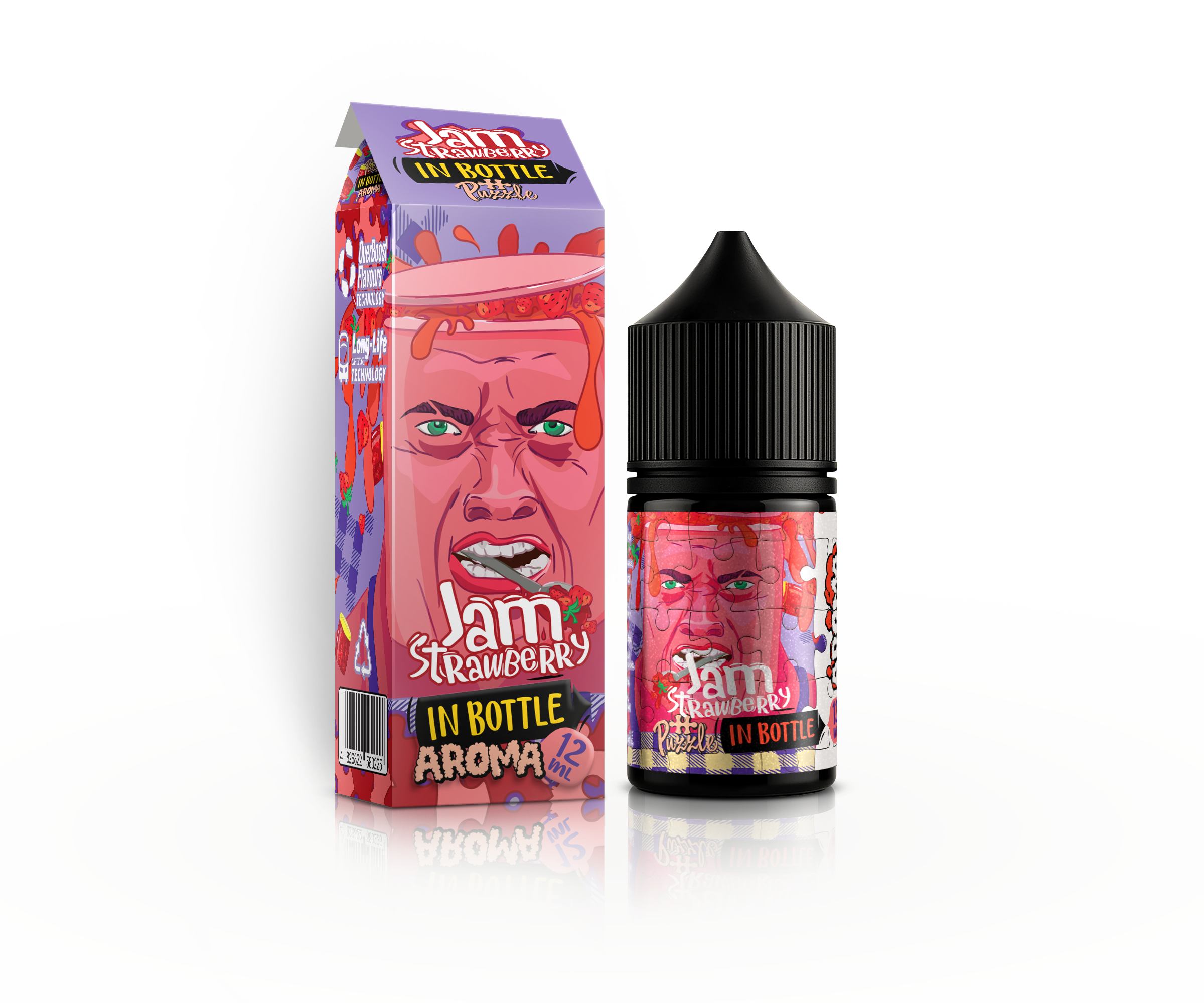 IN BOTTLE InBottle PUZZLE 30 мл Strawberry Jam / Полуниця джем — рідина для вейпа IN BOTTLE
