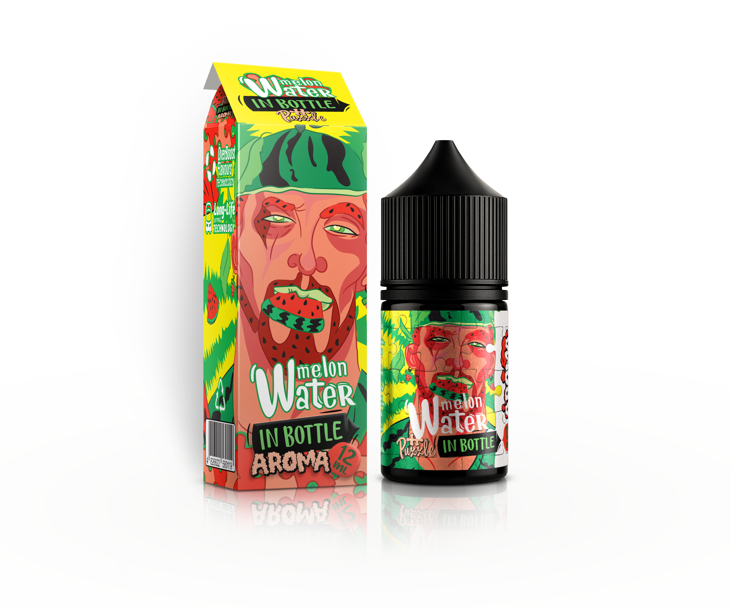 IN BOTTLE InBottle PUZZLE 30 мл Watermelon / Кавун — рідина для вейпа IN BOTTLE