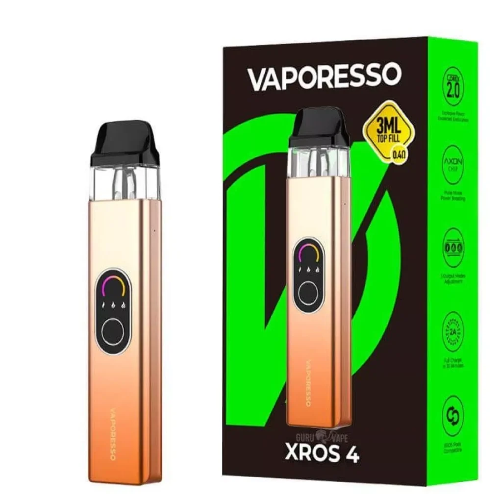 Vaporesso Xros 4 Kit: Champagne Gold Pod система